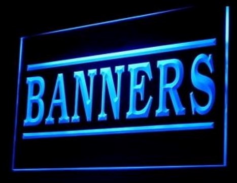 Banners Advisement LED Neon Sign